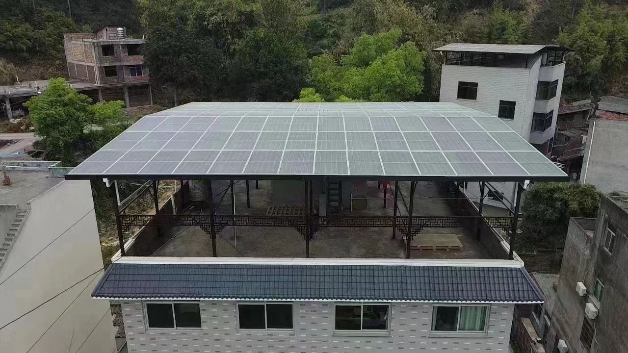 大悟15kw+10kwh自建别墅家庭光伏储能系统